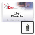 Preferred Vinyl Name Tag Holder w/ Clip (4"x2 1/2")